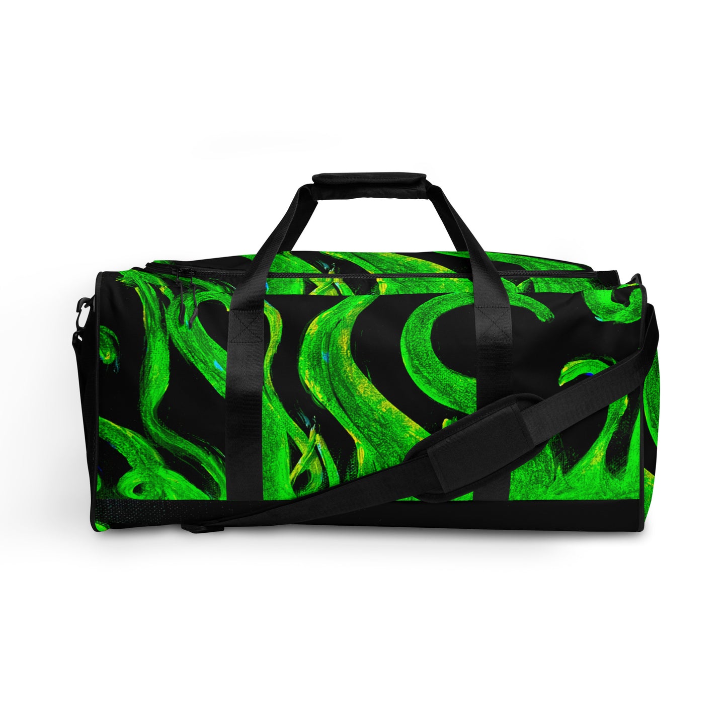 Breathe Green Print Duffle Bag