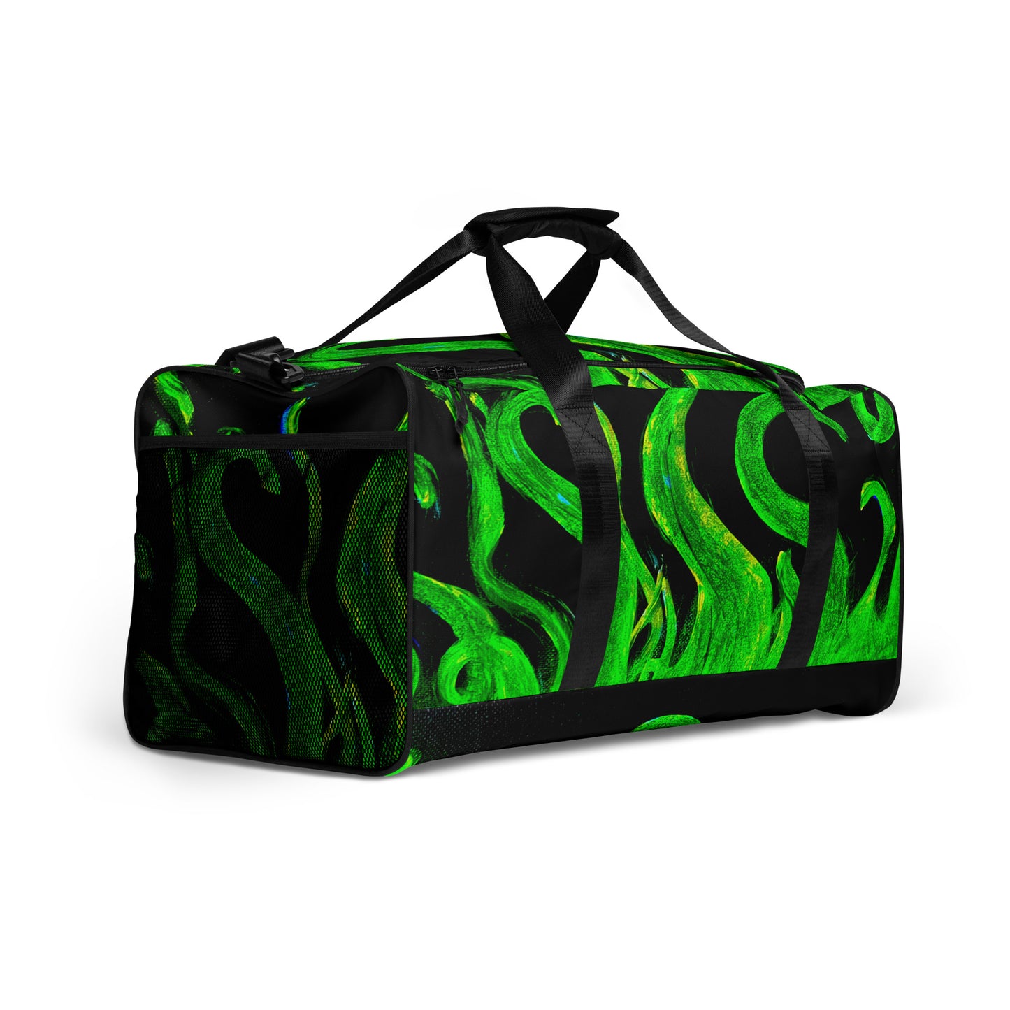 Breathe Green Print Duffle Bag