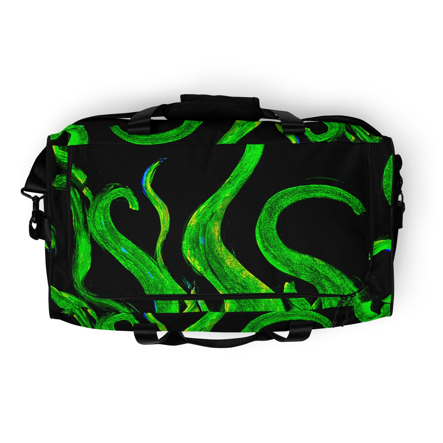 Breathe Green Print Duffle Bag