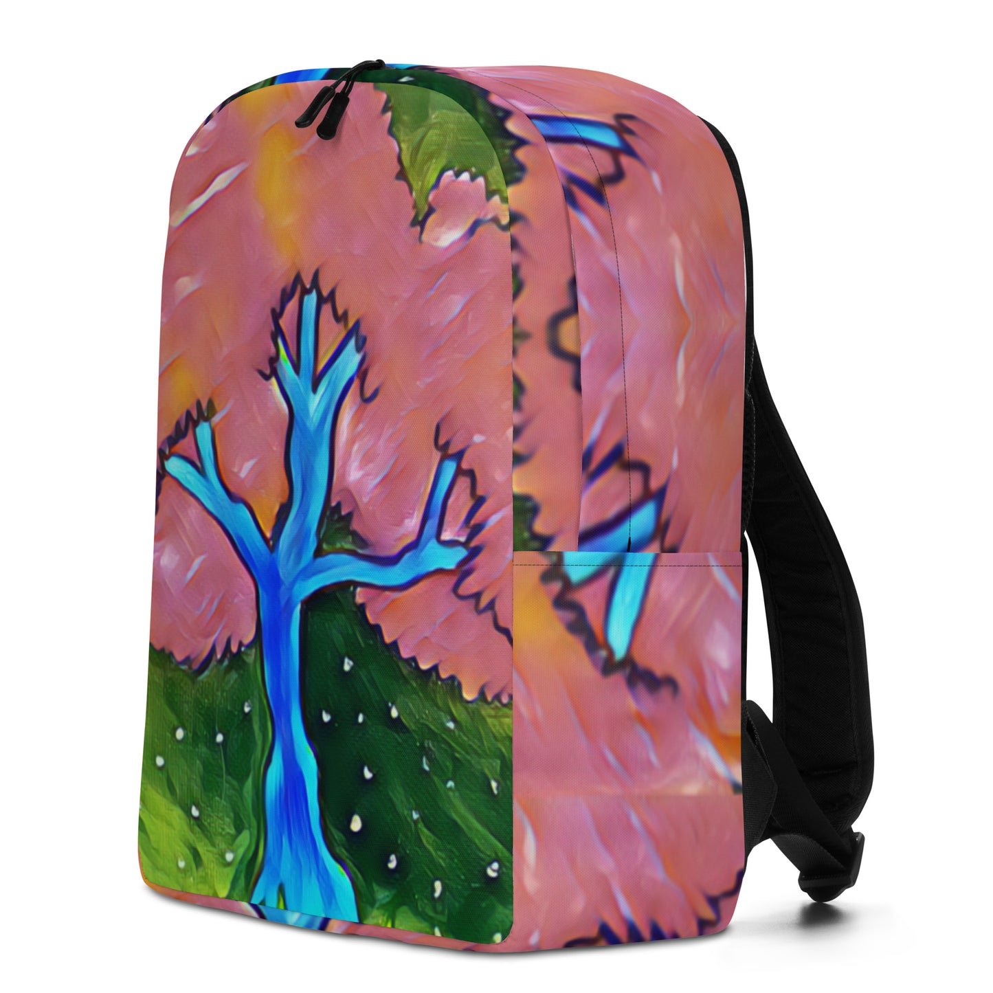 Blossom Print Minimalist Backpack
