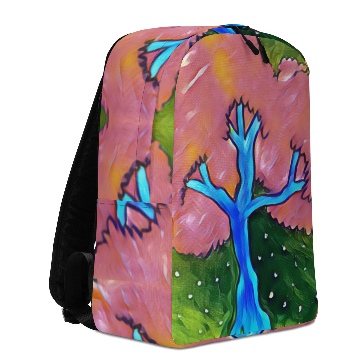 Blossom Print Minimalist Backpack