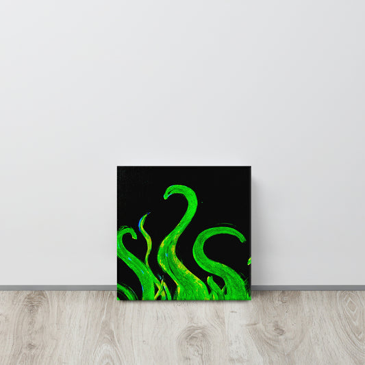Breathe Green Print 🦎 Canvas