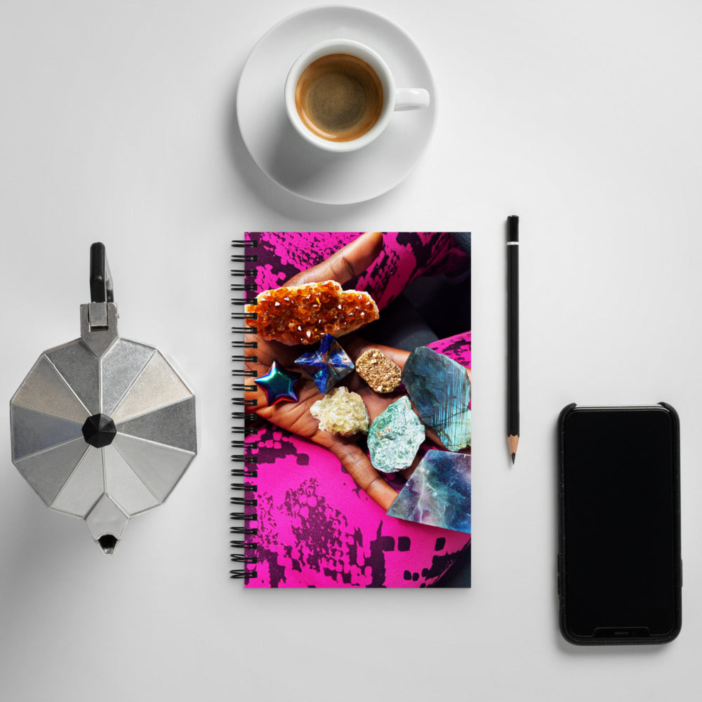 Gems in Hand Spiral notebook